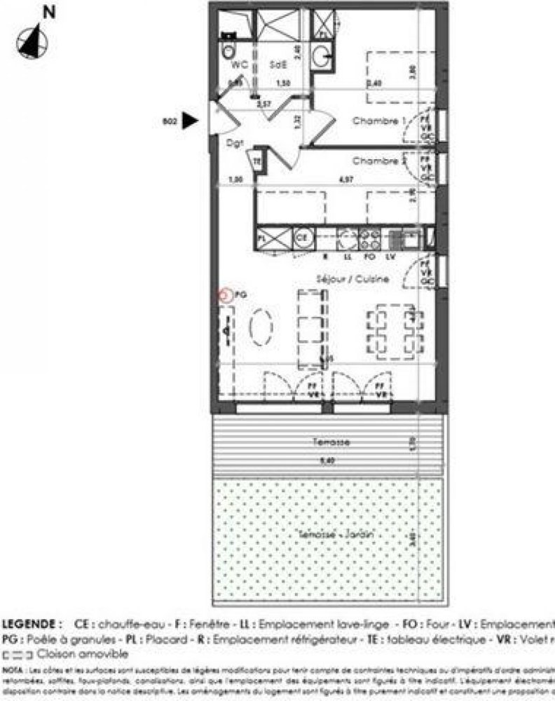 Apartamento com 2 quartos em condomínio em Combloux, France N.º 36323