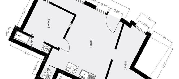 Apartamento de 3 dormitorios en Paris, France No. 167318 3