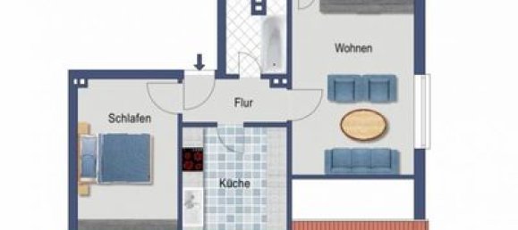 2 rooms Apartment in Bonn, Germany No. 7856 3