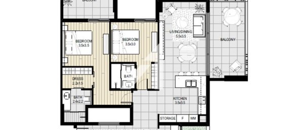 Apartamento T2 em Dubai, UAE N.º 65713 20