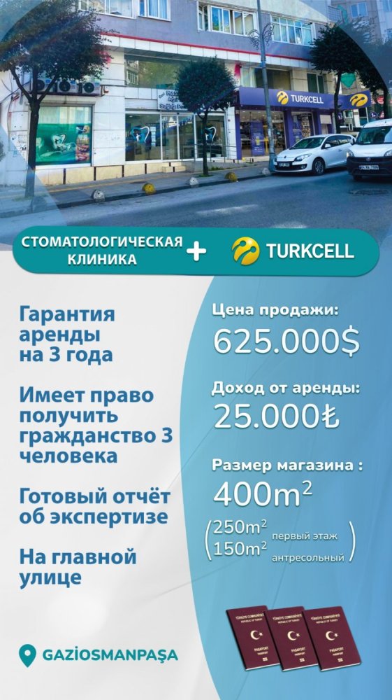 2 rooms Commercial property in Istanbul, Turkey No. 4337