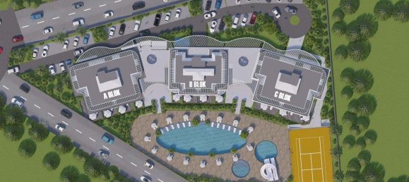 Квартира с 2 комнатами в Каргыджак, Турция № 9893 19