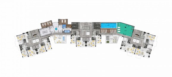 Квартира с 2 комнатами в Каргыджак, Турция № 9893 20