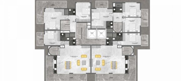 Квартира с 2 комнатами в Каргыджак, Турция № 9893 25