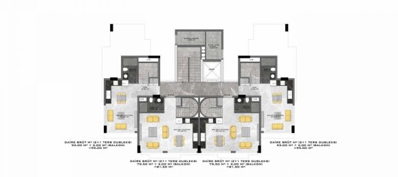 Квартира с 2 комнатами в Каргыджак, Турция № 9893 26