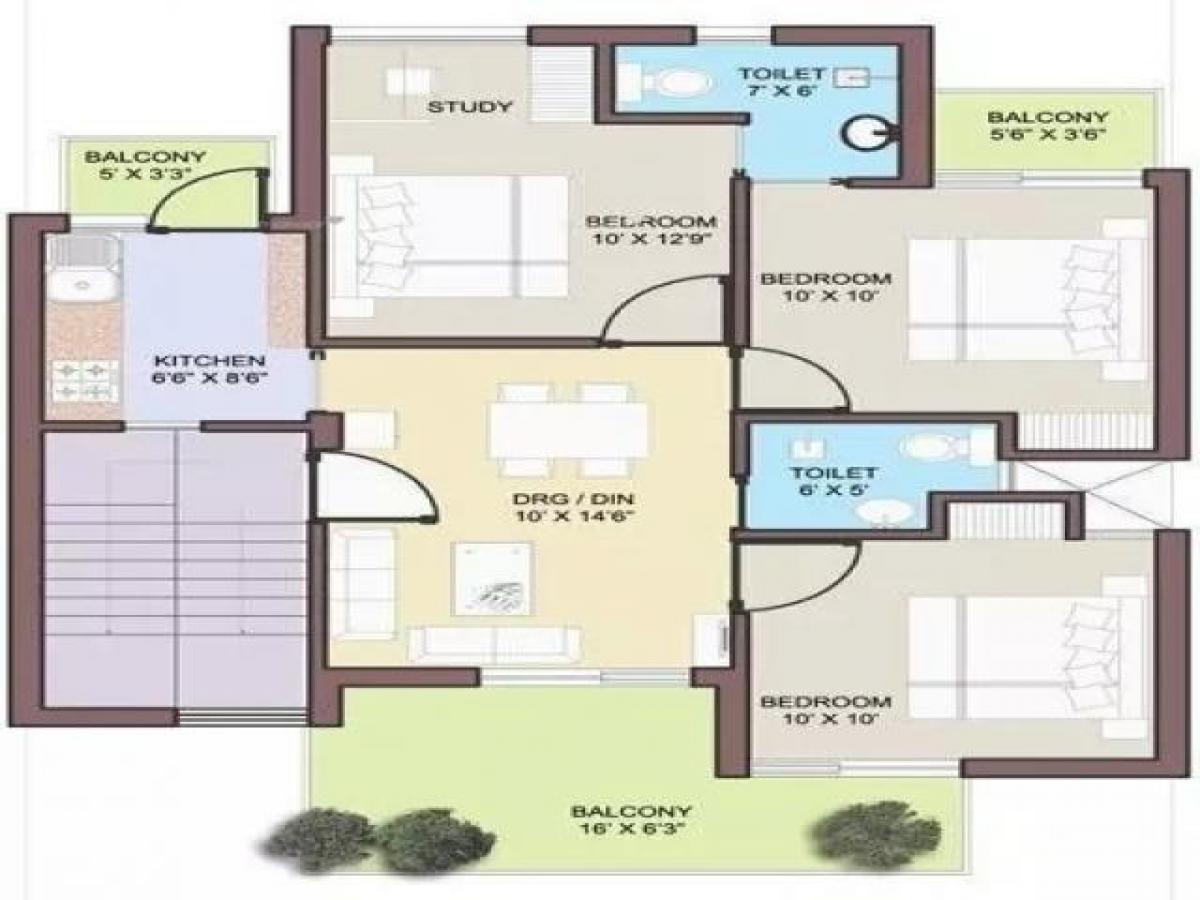 3 bedrooms House in Faridabad, India No. 10744