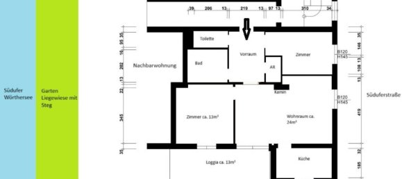 3 rooms Apartment in Maria Worth, Austria No. 171885 4