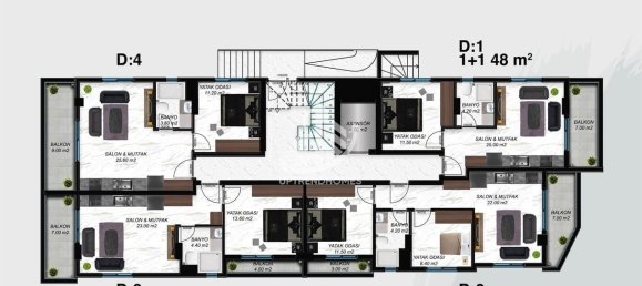 Apartment 1+1 in Alanya, Turkey No. 3897 24