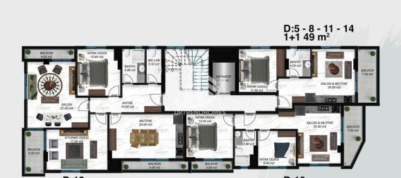 Apartment 1+1 in Alanya, Turkey No. 3897 25