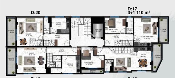 Apartment 1+1 in Alanya, Turkey No. 3897 26