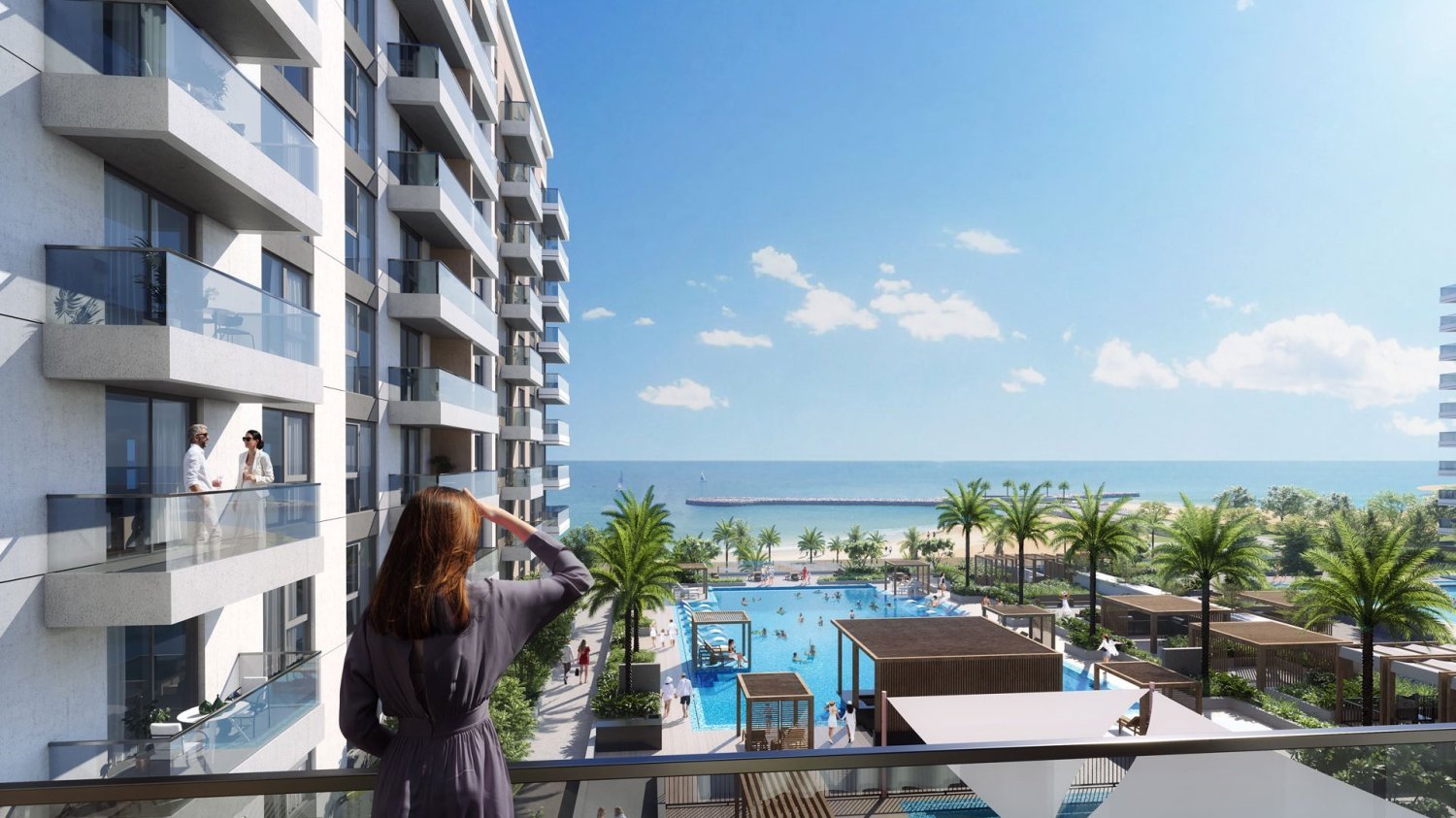 Квартира с 2 спальнями в Palace Residences Marassi, Манама, Бахрейн № 1460