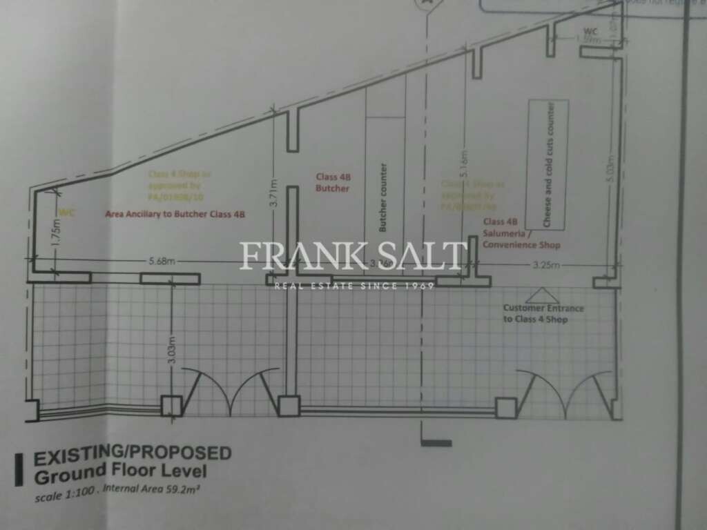Loja em Marsaskala, Malta 90 m² N.º 13375