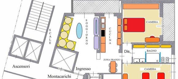 4 rooms Apartment in Turin, Italy No. 156865 12