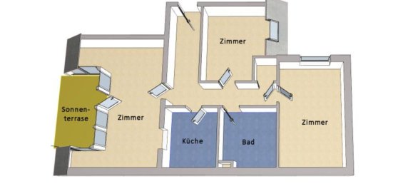Квартира с 3 комнатами в Бранденбург, Германия № 66016 8