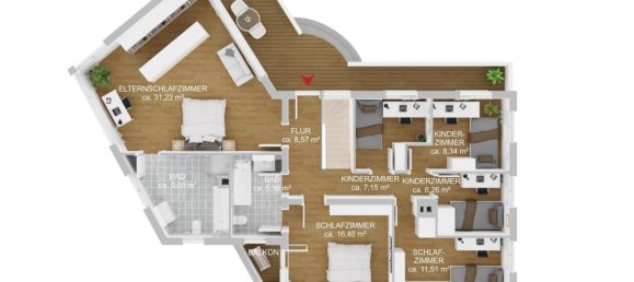 Таунхаус с 4 спальнями в Саарбрюккен, Германия № 369278 13