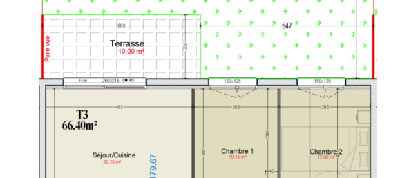 2 Schlafzimmer Wohnung in Woippy, France, Nr. 70579 5