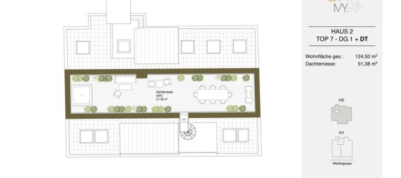 4 rooms Penthouse in Wahring, Austria No. 5354 12