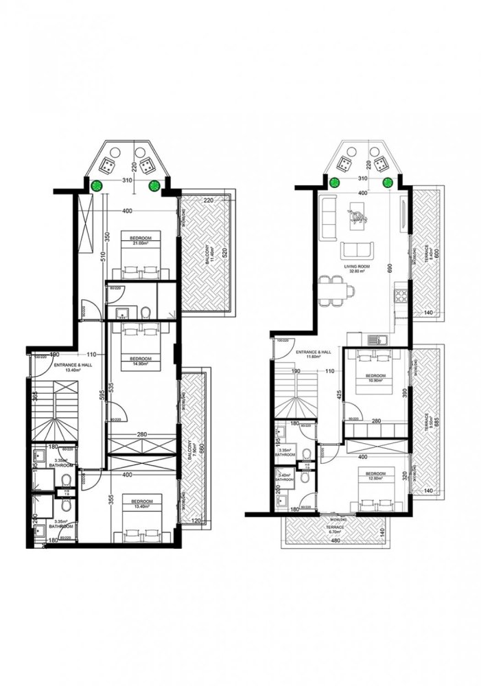 بانتهاوس 4+1 في Yekta Golden Valley, Oba, Turkey رقم 37749 1