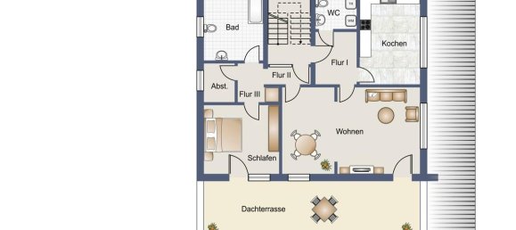 Квартира с 1 спальней в Виттмунд, Германия № 32855 14