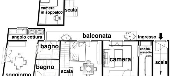 4 rooms Apartment in Naples, Italy No. 1769 27