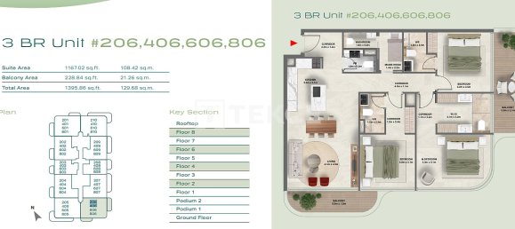2 chambres appartement à vendre à Dubai, UAE № 187028 2