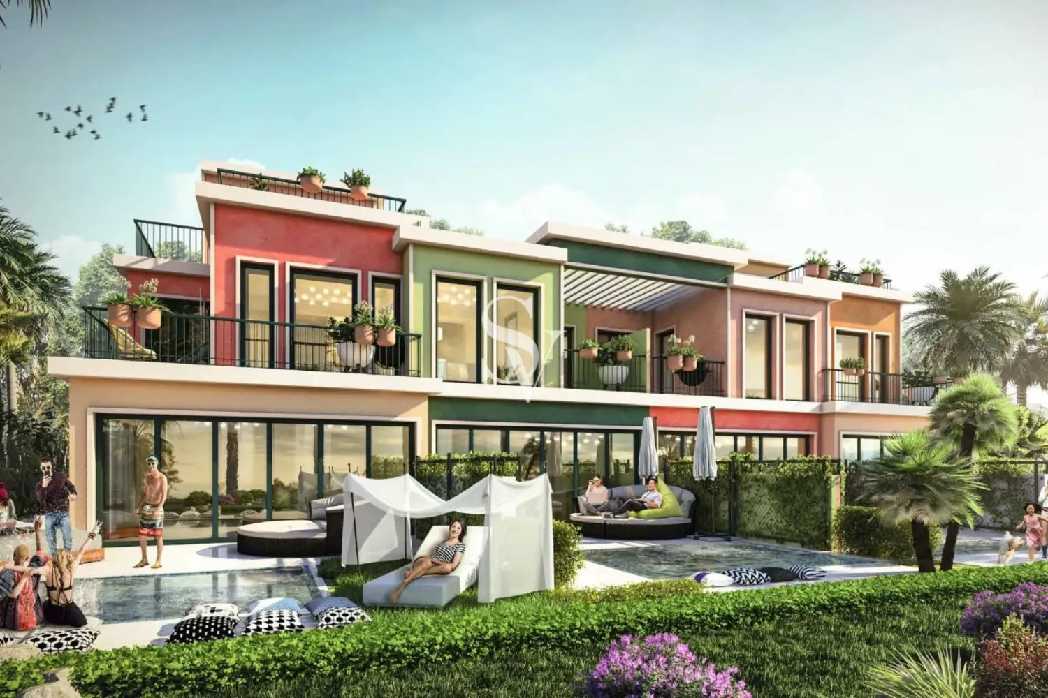 Таунхаус с 4 спальнями в Damac Lagoons, Дубай, ОАЭ № 197653