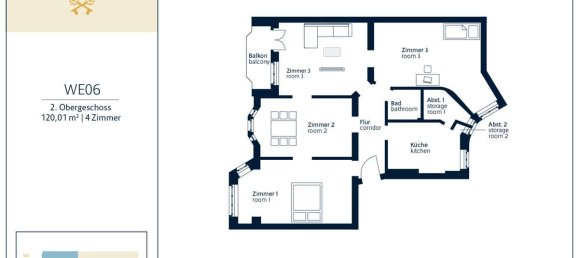 Apartamento de 4 habitaciónes en Friedenau, Germany No. 10193 2