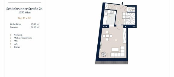 2-Zimmer Doppelhaus in Margareten, Austria, Nr. 92386 11