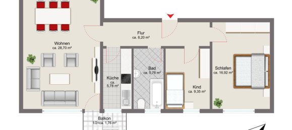 3-Zimmer Wohnung in Starnberg, Germany, Nr. 292005 3
