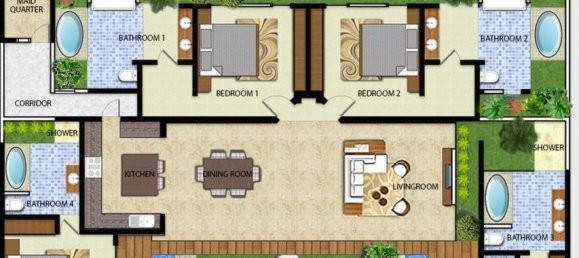 4 Schlafzimmer Villa in Seminyak, Indonesia, Nr. 3231 29