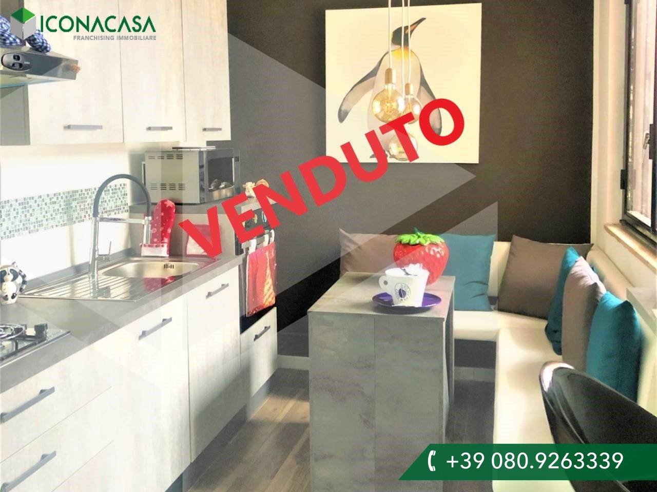 Квартира с 2 комнатами в Казамассима, Италия № 24794