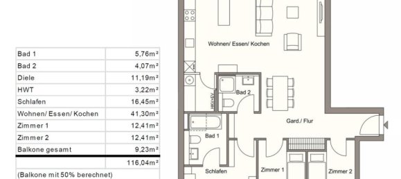 3 bedrooms Apartment in Cologne, Germany No. 328081 14