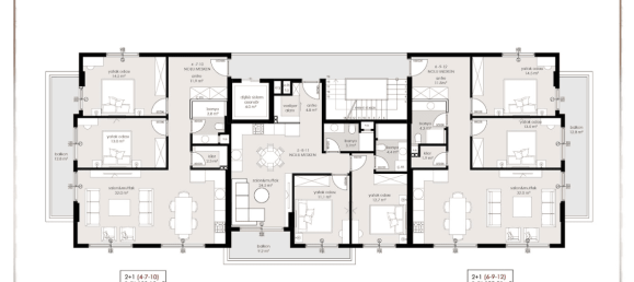 Wohnung 2+1 in Oba, Turkey, Nr. 33566 19