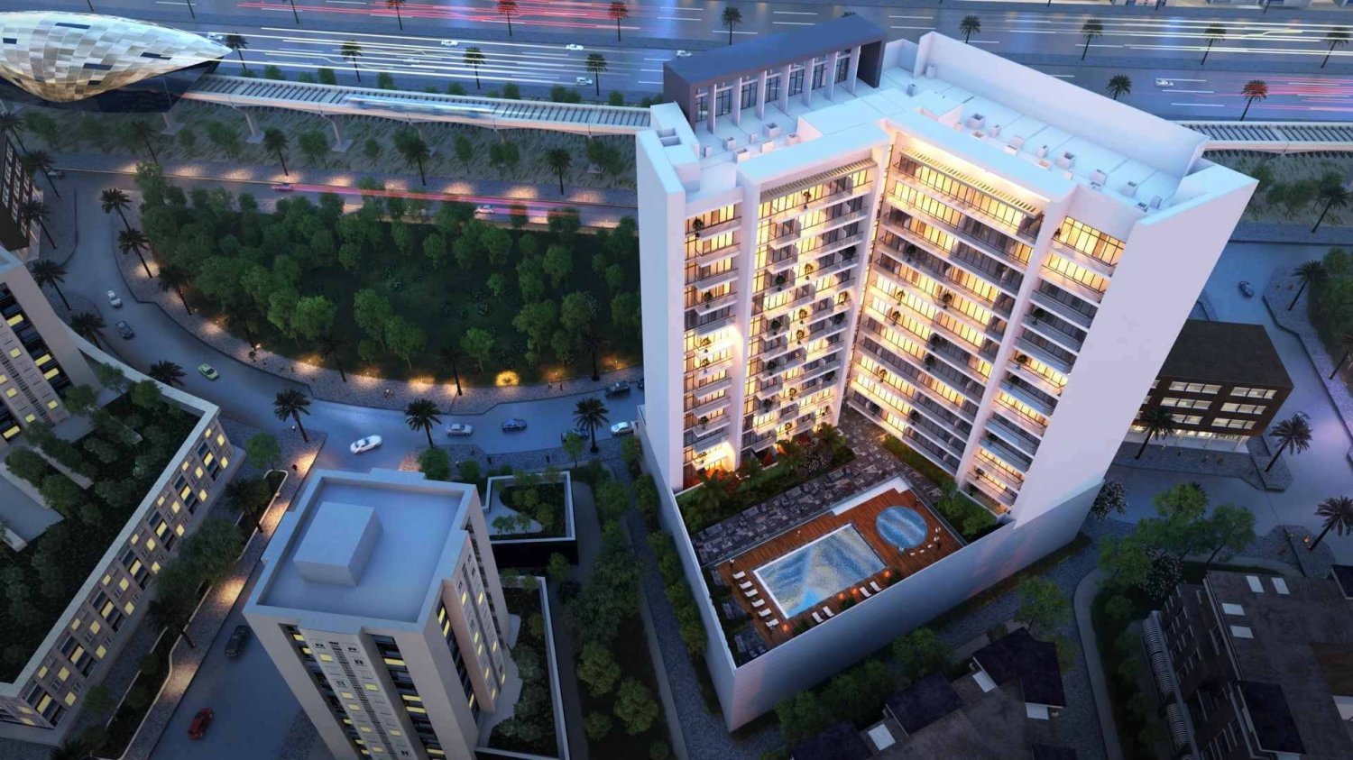 Магазин 28.1м² в ALEXIS TOWER, Downtown Jebel Ali, ОАЭ № 60626