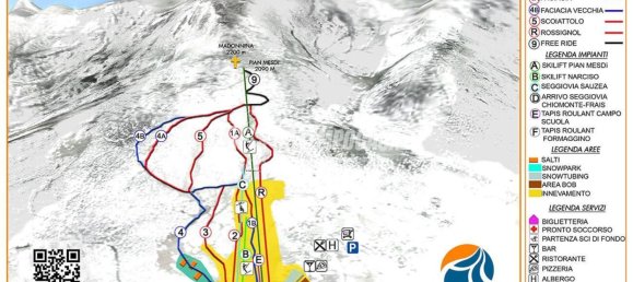 2 rooms Duplex in Chiomonte, Italy No. 150537 8