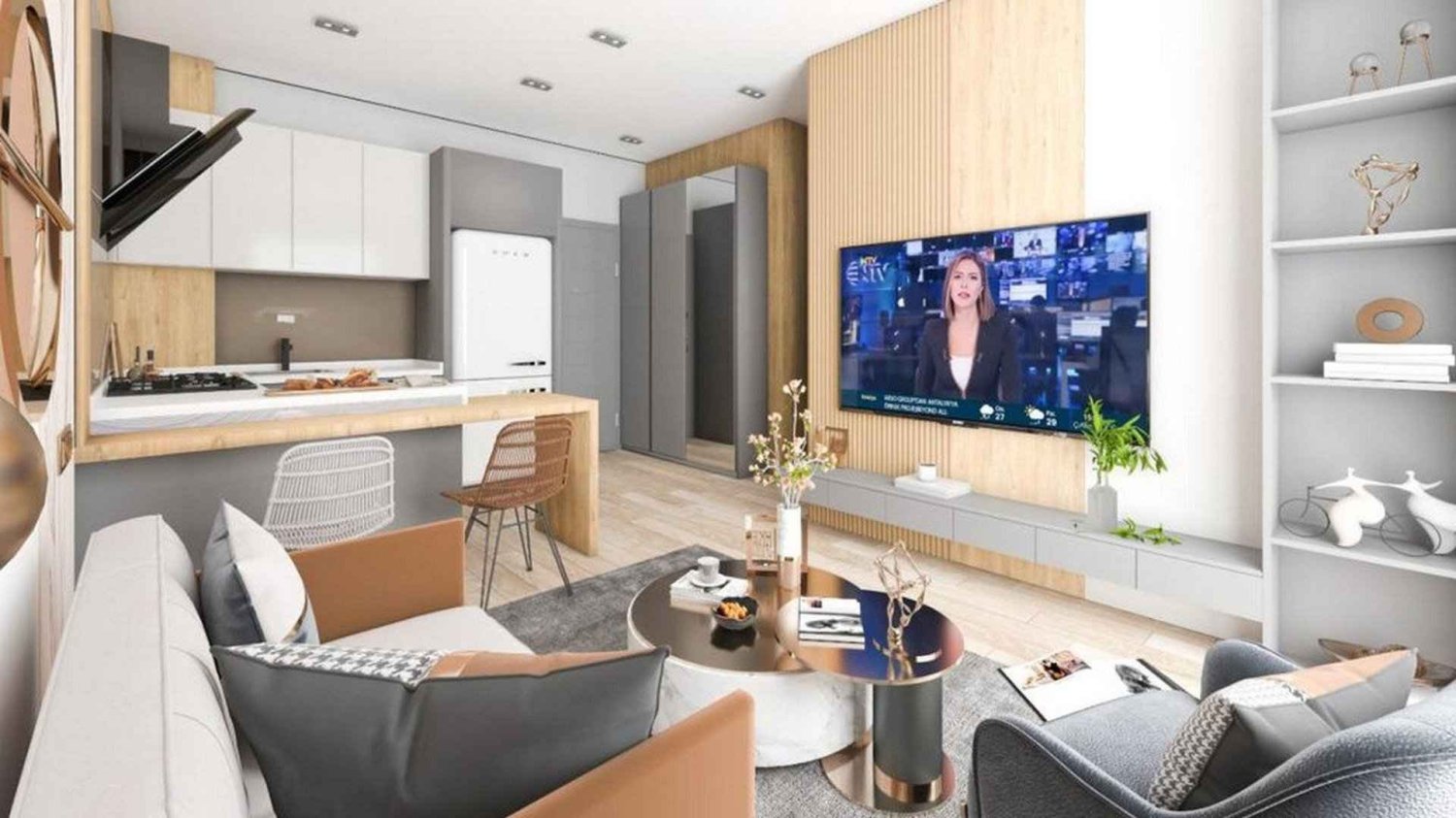 Apartment 1+1 in Aksu, Turkey No. 43467