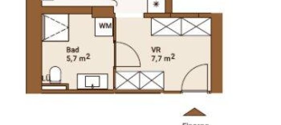 Квартира с 2 комнатами в Фафоритен, Австрия № 156108 14