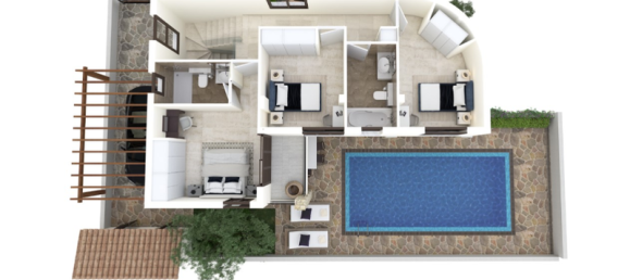 Вилла с 3 спальнями в Киссонерга, Кипр № 7457 4