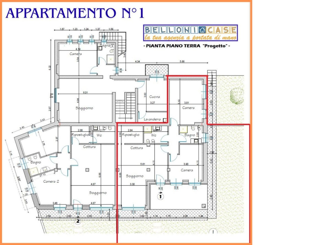 3-Zimmer Wohnung in Vergiate, Italy, Nr. 334138