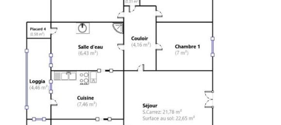 2 Schlafzimmer Wohnung in Amiens, France, Nr. 154889 3