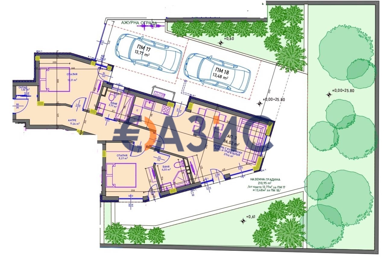 2 bedrooms Apartment in Sarafovo, Bulgaria No. 972