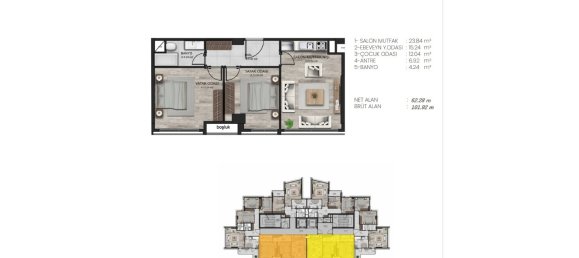 2 rooms Apartment in Sariyer, Turkey No. 27248 14