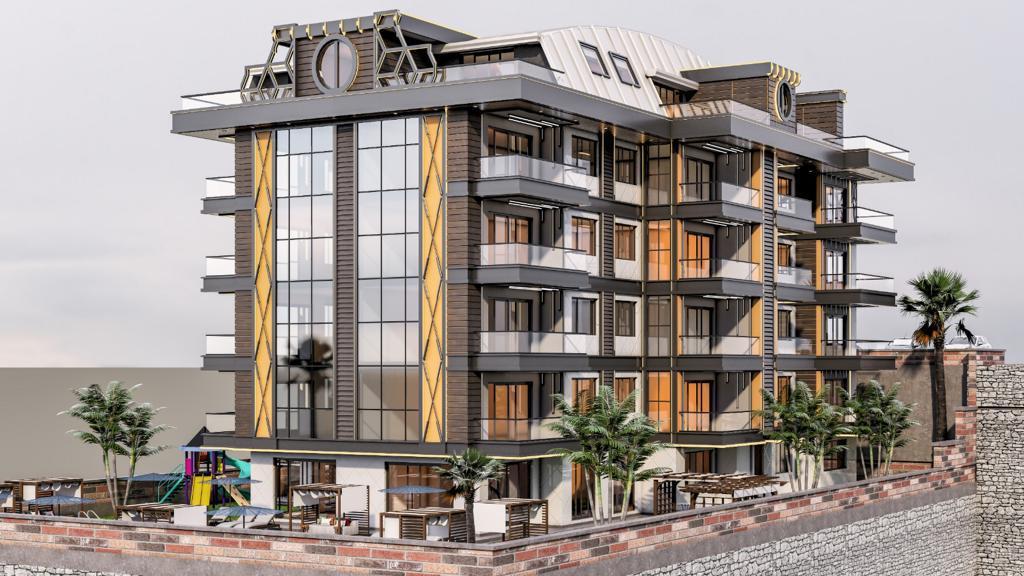 Квартира с 2 комнатами в Аланья, Турция № 45664