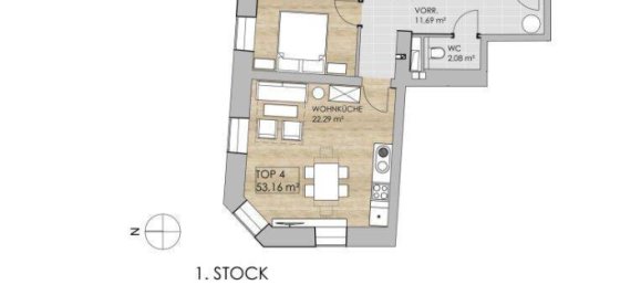 2 rooms Apartment in Hernals, Austria No. 234508 10