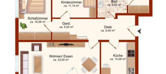Apartamento de 2 dormitorios en Wilhelmshaven, Germany No. 72427 2