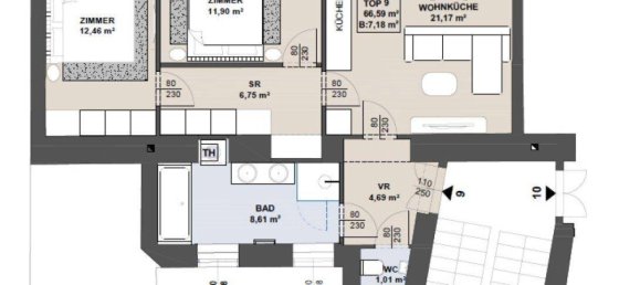 3 rooms Apartment in Margareten, Austria No. 174799 10