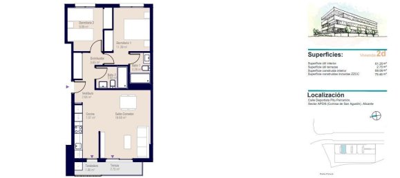 2 bedrooms Apartment for sale in Alicante, Valencian Community, Spain № 365460 17