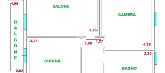2-Zimmer Wohnung in Aprilia, Italy, Nr. 265155 2