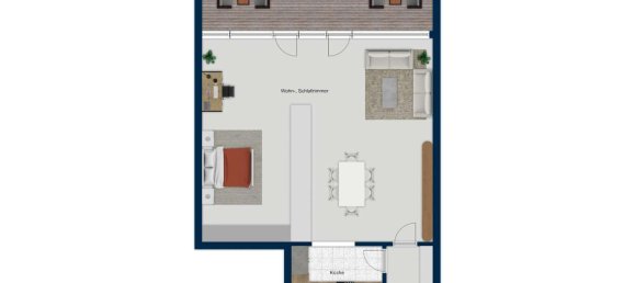 Квартира с 1 спальней в Штутгарт, Германия № 249268 11