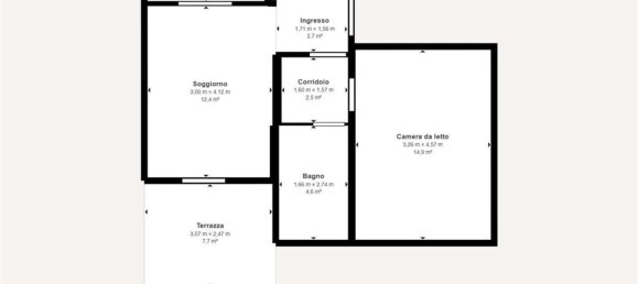 2-Zimmer Wohnung in Gemonio, Italy, Nr. 8311 23